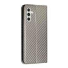 For Samsung Galaxy S25+ 5G Carbon Fiber Texture Magnetic Flip Leather Phone Case(Grey) - 3