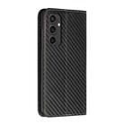 For Samsung Galaxy S24 FE 5G Carbon Fiber Texture Magnetic Flip Leather Phone Case(Black) - 3