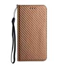 For Samsung Galaxy S24 FE 5G Carbon Fiber Texture Magnetic Flip Leather Phone Case(Brown) - 2