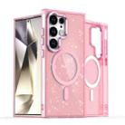 For Samsung Galaxy S24 Ultra 5G Glitter MagSafe Shockproof Phone Case(Pink) - 1