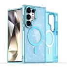 For Samsung Galaxy S24 Ultra 5G Glitter MagSafe Shockproof Phone Case(Blue) - 1