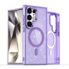 For Samsung Galaxy S24 Ultra 5G Glitter MagSafe Shockproof Phone Case(Purple) - 1