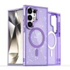 For Samsung Galaxy S23 Ultra 5G Glitter MagSafe Shockproof Phone Case(Purple) - 1
