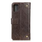 For Samsung Galaxy S20 FE 5G / S20 Fan Edition / S20 Lite Copper Buckle Nappa Texture Horizontal Flip Leather Case with Holder & Card Slots & Wallet(Coffee) - 3