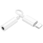 Borofone BV21 8 Pin to AUX 3.5mm Digital Audio Converter Cable(White) - 2