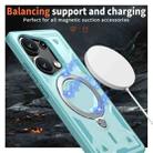 For Redmi Note 13 Pro 4G PC Hybrid TPU Armor MagSafe Ring Holder Phone Case(Light Blue) - 3