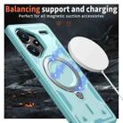 For Redmi Note 13 Pro+ PC Hybrid TPU Armor MagSafe Ring Holder Phone Case(Light Blue) - 3