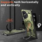 For Redmi Note 13 Pro+ PC Hybrid TPU Armor MagSafe Ring Holder Phone Case(Olive Green) - 2