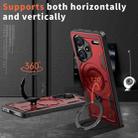 For Redmi Note 13 Pro+ PC Hybrid TPU Armor MagSafe Ring Holder Phone Case(Red) - 2