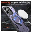 For Redmi 13 4G / 5G / Note 13R PC Hybrid TPU Armor MagSafe Ring Holder Phone Case(Purple) - 3