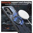 For Redmi 13C 5G PC Hybrid TPU Armor MagSafe Ring Holder Phone Case(Blue) - 3