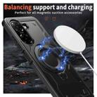 For Redmi A5 4G 171.7mm / Poco C71 PC Hybrid TPU Armor MagSafe Ring Holder Phone Case(Black) - 3