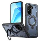 For Redmi A5 4G 171.7mm / Poco C71 PC Hybrid TPU Armor MagSafe Ring Holder Phone Case(Blue) - 1