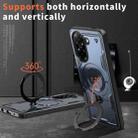 For Redmi A5 4G 171.7mm / Poco C71 PC Hybrid TPU Armor MagSafe Ring Holder Phone Case(Blue) - 2