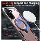 For Redmi A5 4G 171.7mm / Poco C71 PC Hybrid TPU Armor MagSafe Ring Holder Phone Case(Rose Gold) - 3