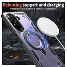 For Redmi A5 4G 171.7mm / Poco C71 PC Hybrid TPU Armor MagSafe Ring Holder Phone Case(Purple) - 3