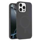 For iPhone 16 Pro Max Pure Color Liquid Silicone MagSafe Phone Case(Charcoal Gray) - 1