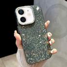 For iPhone 12 Mosaic Diamond Texture PC Hybrid TPU Phone Case(Green) - 1