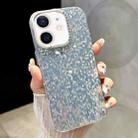 For iPhone 12 Mosaic Diamond Texture PC Hybrid TPU Phone Case(Blue) - 1