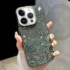 For iPhone 13 Pro Max Mosaic Diamond Texture PC Hybrid TPU Phone Case(Green) - 1