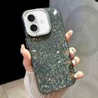 For iPhone 16 Mosaic Diamond Texture PC Hybrid TPU Phone Case(Green) - 1