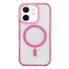 For iPhone 11 Frosted MagSafe PC Phone Case(Rose Red) - 1