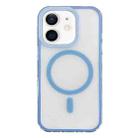 For iPhone 12 Frosted MagSafe PC Phone Case(Blue) - 1