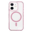 For iPhone 12 Frosted MagSafe PC Phone Case(Pink) - 1