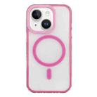 For iPhone 13 Frosted MagSafe PC Phone Case(Rose Red) - 1