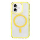 For iPhone 16 Plus Frosted MagSafe PC Phone Case(Yellow) - 1