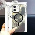 For iPhone 11 Tinfoil Texture MagSafe PC Phone Case(Black) - 1