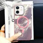 For iPhone 11 Tinfoil Texture MagSafe PC Phone Case(Pink) - 1