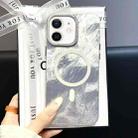 For iPhone 12 Tinfoil Texture MagSafe PC Phone Case(Silver) - 1