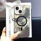 For iPhone 13 Tinfoil Texture MagSafe PC Phone Case(Black) - 1