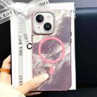 For iPhone 13 Tinfoil Texture MagSafe PC Phone Case(Pink) - 1