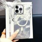 For iPhone 13 Pro Tinfoil Texture MagSafe PC Phone Case(Silver) - 1