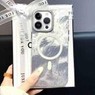 For iPhone 13 Pro Max Tinfoil Texture MagSafe PC Phone Case(Silver) - 1