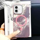 For iPhone 16 Tinfoil Texture MagSafe PC Phone Case(Pink) - 1