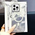 For iPhone 16 Pro Max Tinfoil Texture MagSafe PC Phone Case(Silver) - 1