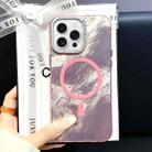 For iPhone 16 Pro Max Tinfoil Texture MagSafe PC Phone Case(Pink) - 1