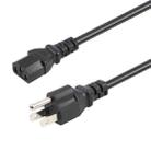 US Plug Computer PC Power Cord 3 Pin Cable, Length:3m(Black) - 1