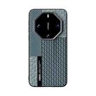 For Huawei Mate 60 RS Ultimate ABEEL 6D Micro Relief Phone Case(Carbon Fiber Blue) - 2