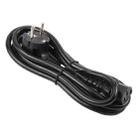 EU Plug Computer PC Power Cord 3 Pin Cable, Length:1.5m(Black) - 2