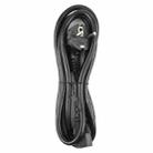 EU Plug Computer PC Power Cord 3 Pin Cable, Length:1.5m(Black) - 3