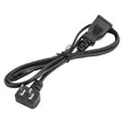 US Plug Computer PC Power 2 Pin Extension Cord, Length:1.5m(Black) - 3