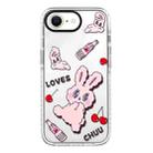 For iPhone 7 / 8 / SE 2020 2022 Simple Illustration Pattern Full Coverage Phone Case(Rabbit A) - 1