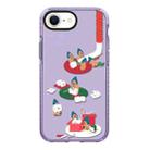 For iPhone 7 / 8 / SE 2020 2022 Simple Illustration Pattern Full Coverage Phone Case(Marshmallow Bear C) - 1