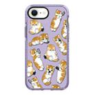 For iPhone 7 / 8 / SE 2020 2022 Simple Illustration Pattern Full Coverage Phone Case(Weight Loss Cat C) - 1