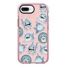 For iPhone 7 Plus / 8 Plus Simple Illustration Pattern Full Coverage Phone Case(Smiling Shark B) - 1