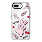 For iPhone 7 Plus / 8 Plus Simple Illustration Pattern Full Coverage Phone Case(Rabbit A) - 1